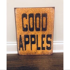“Good Apples” Metal Sign
